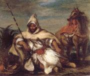 Eugene Delacroix, A Moroccan from the Sultan-s Guard